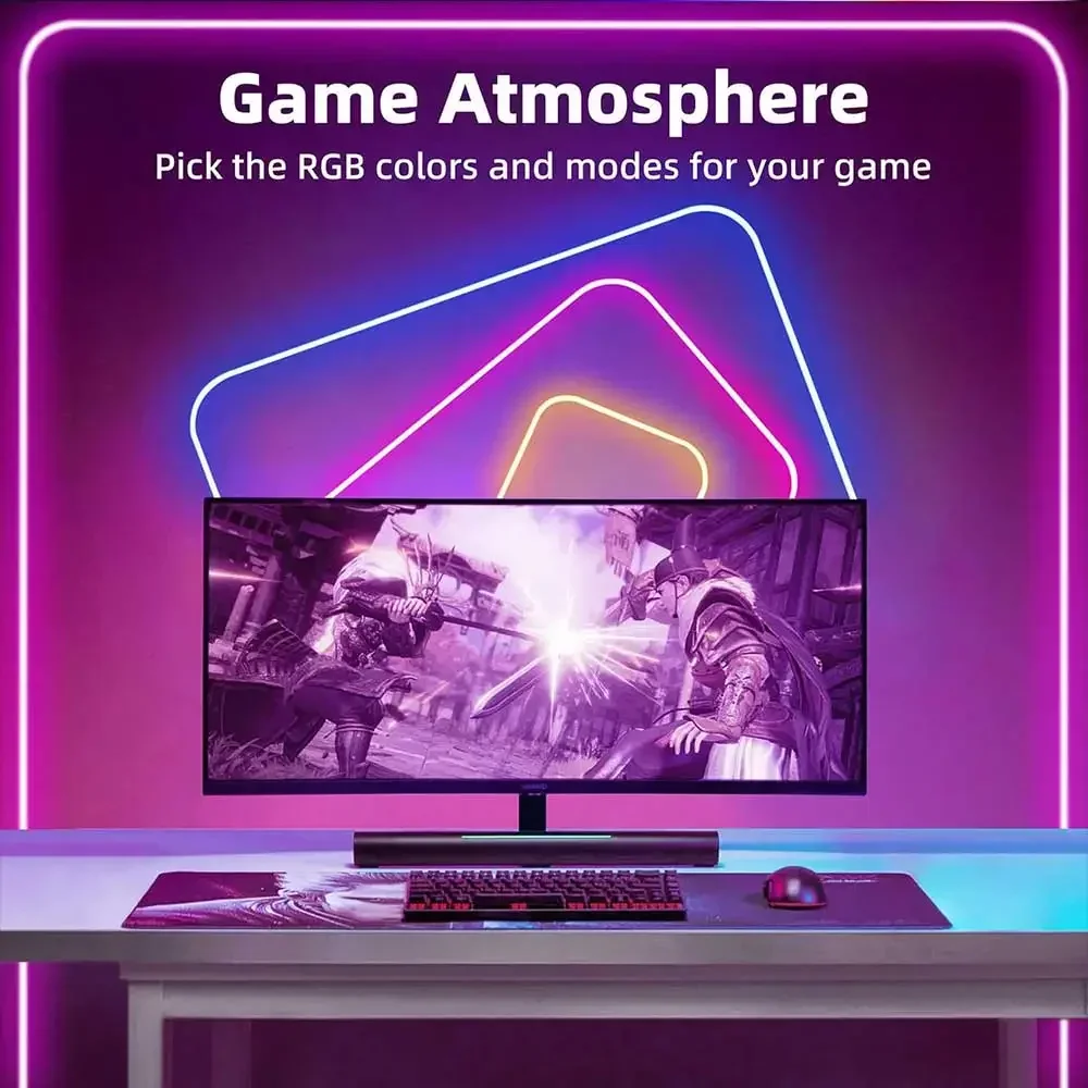 Неоновая лента Tuya WiFi DC5V RGB светодиодная работает 1 м 2 3 4 5 Приложение/Smart Life для