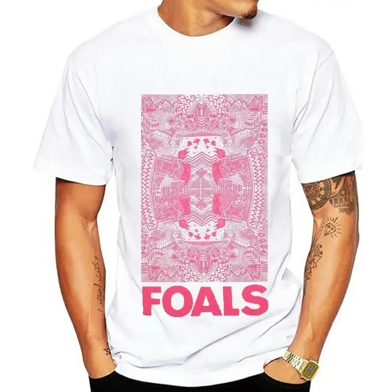 

Foals Red Ornate White T Shirt New Official Adult Harajuku John Wick