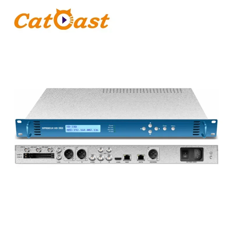 Фото Спутниковый ресивер HD Cam Ird DVB-S/S2 с тюнером и выходом CVBS/HD-MI/SD/HD/AES/EBU, декодер H.265/H.264 BISS №2