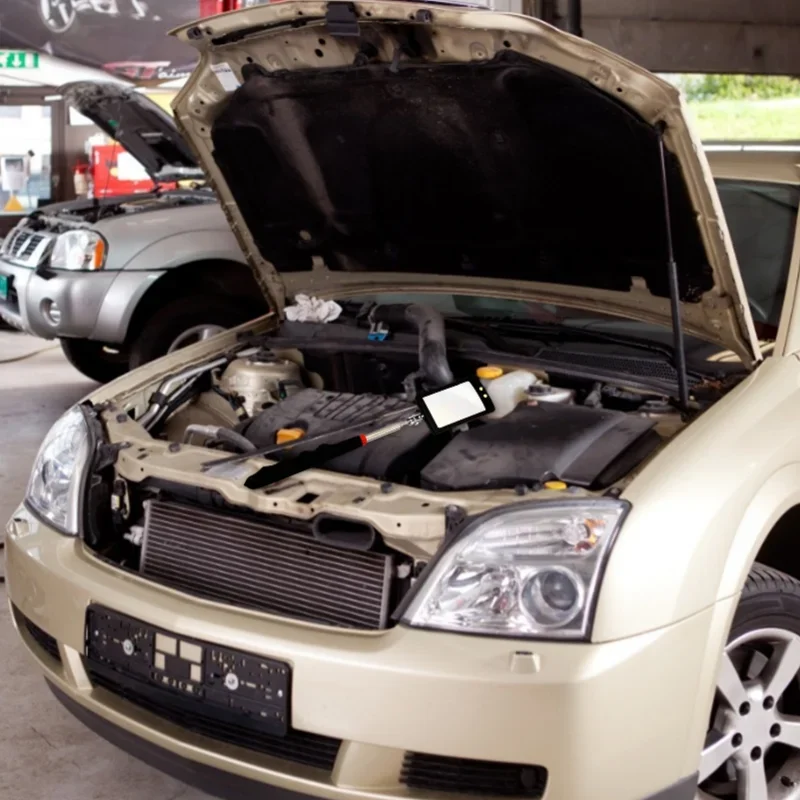 360 ° Инспекционное зеркало со светодиодной подсветкой телескопические зеркала