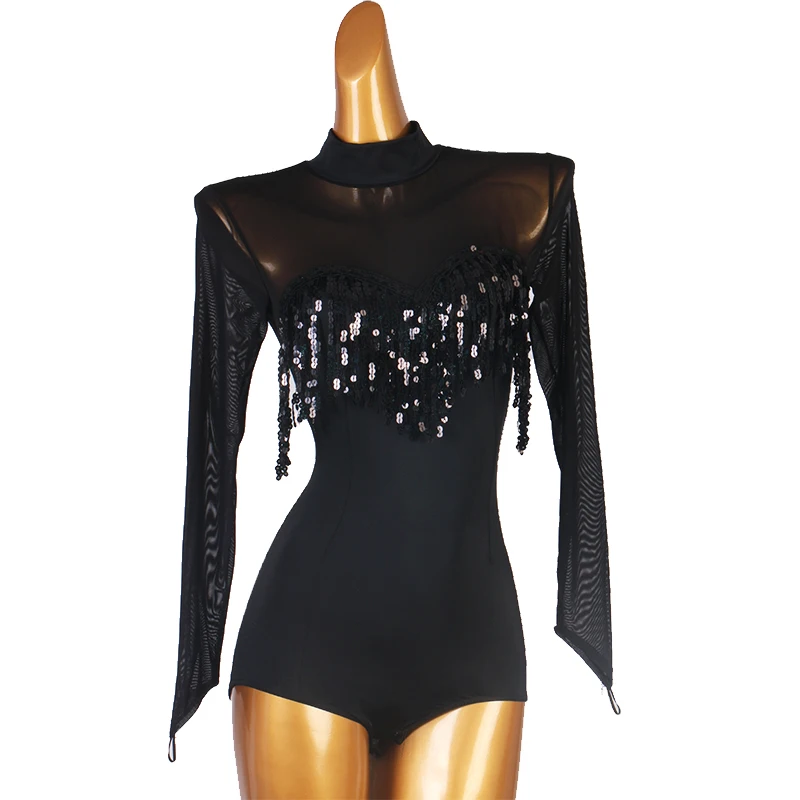 

2023 New Latin Dance Leotard Women/Girls/Lady New Sexy Salsa Ballroom Tango Cha Cha Rumba Samba Latin Top S042