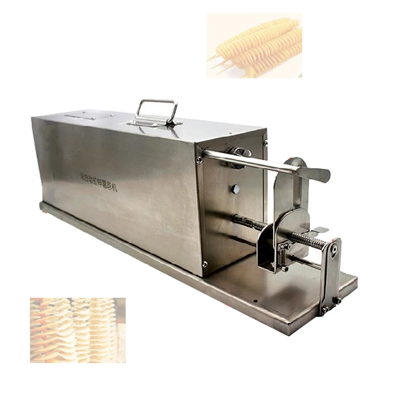 

Electric Potato Spiral Cutter Machine Tornado Potato Tower Maker Stainless Steel Twisted Carrot Slicer Commercial