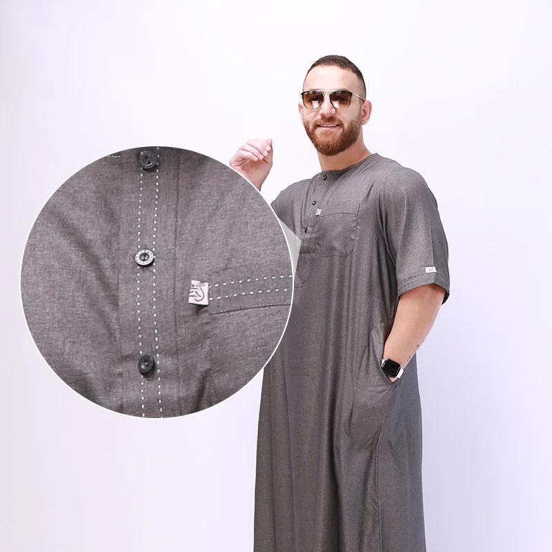 Muslim Fashion Men Robe Arabic Abaya Dubai Ropa Islamica Hombre Pakistan Thobe for Men Qamis Homme Musulman Islamic Clothing