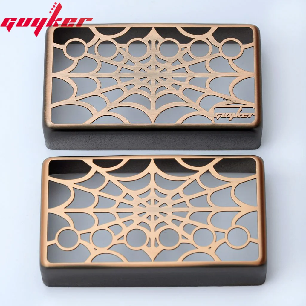 Крышка звукоснимателя Guyker Humbucker Cupronickel 50 мм и 52 с интервалом полюса Spider Web Out Набор