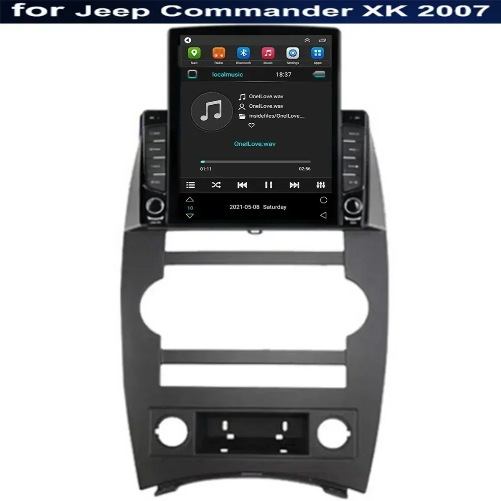 9 7 &quotAndroid 13 для Jeep Commander XK 2007 + Тип Tesla Автомобильный радиоприемник Мультимедийный