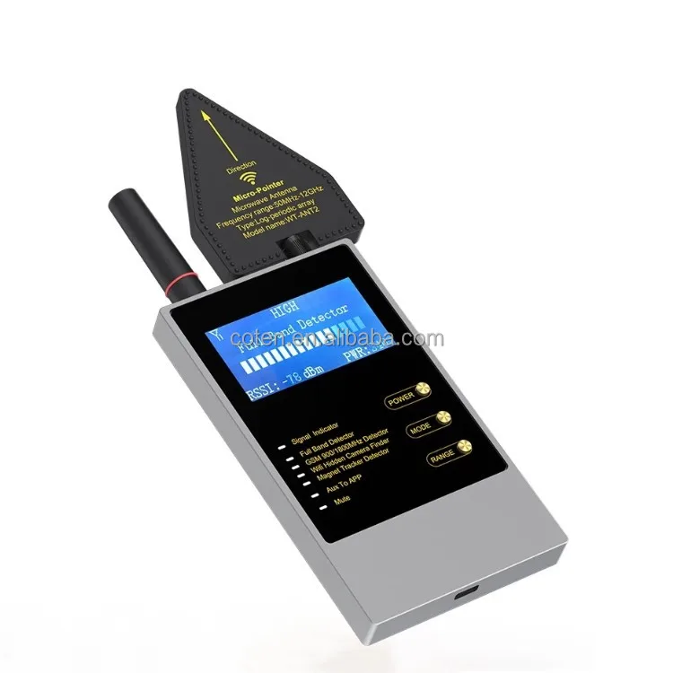 WT10 Детектор шпионских ошибок RF-детектор Встроенная аккумуляторная батарея Wi-Fi GSM