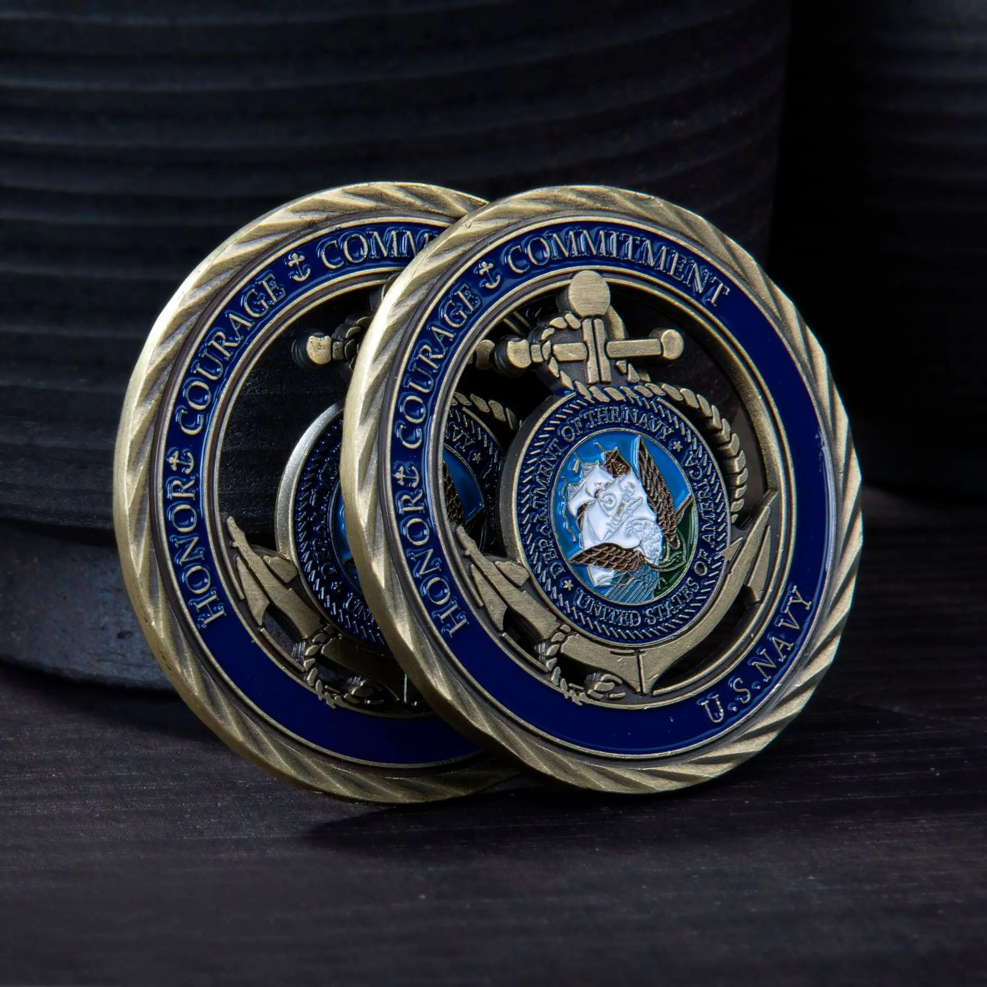 

Памятная монета флота морского флота США Honor рулевой вызов монета флота морского орла анкер полые монеты Крафтовая коллекция украшение для дома