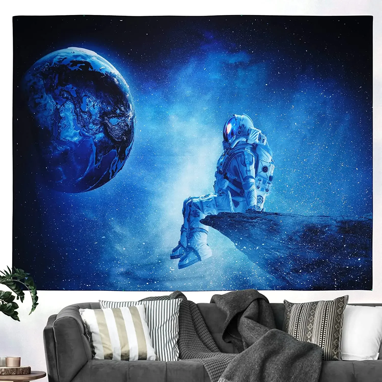 Астронавт Богемный Хиппи Фэнтези Космос Хо Мэй Лили Гобелен Очаровательная