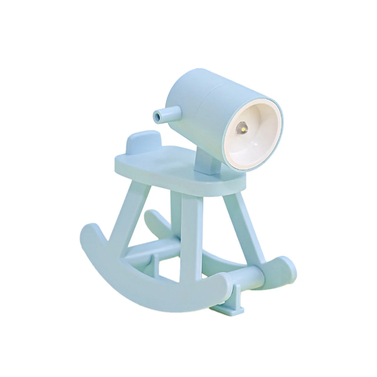 

Cartoon Gift Book Lamp Desktop Ornament Cute Atmosphere Light Rocking Horse Mini Night Light Mobile Phone Holder A
