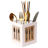wooden utensils holder kitchen cutlery spoon chopsticks organizer europeanstyle tableware storage basket for fork chopstick rack