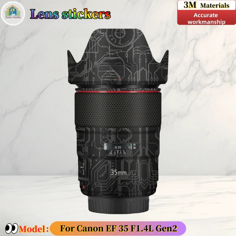 Наклейка на объектив камеры Canon EF 35 F1.4L Gen2