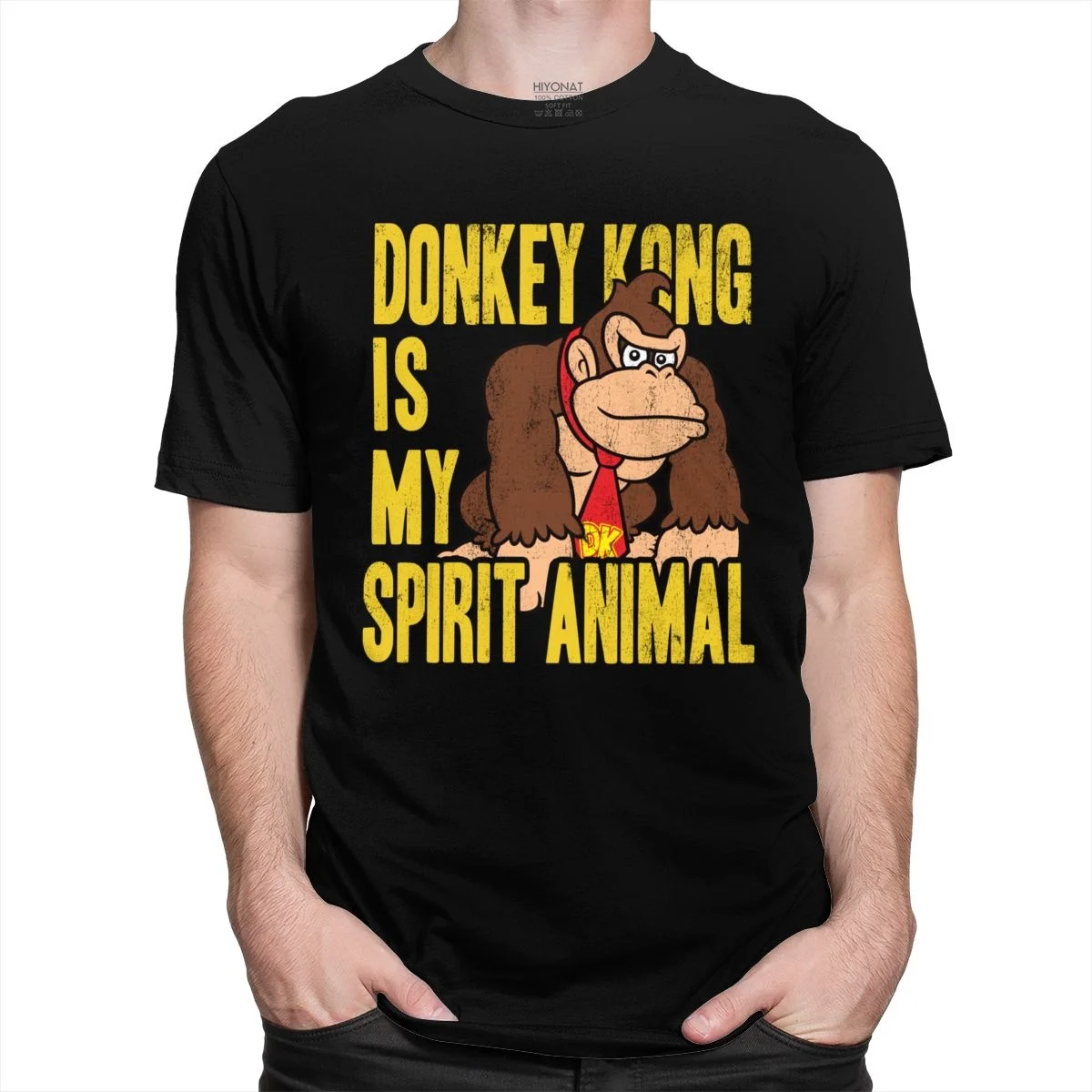 

Футболка с винтажным принтом «Donkey Kong Is My Spirit»