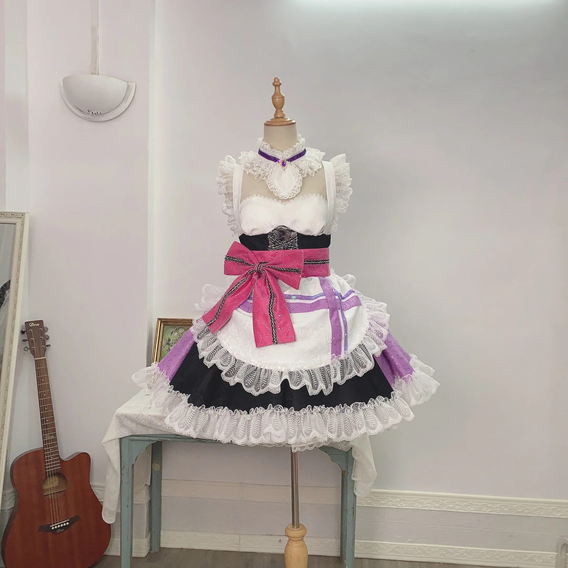 

Косплей Костюм милой горничной COS-KiKi Lovelive Tojo Nozomi, костюм для косплея, элегантная форма, женский наряд для вечеринки на Хэллоуин