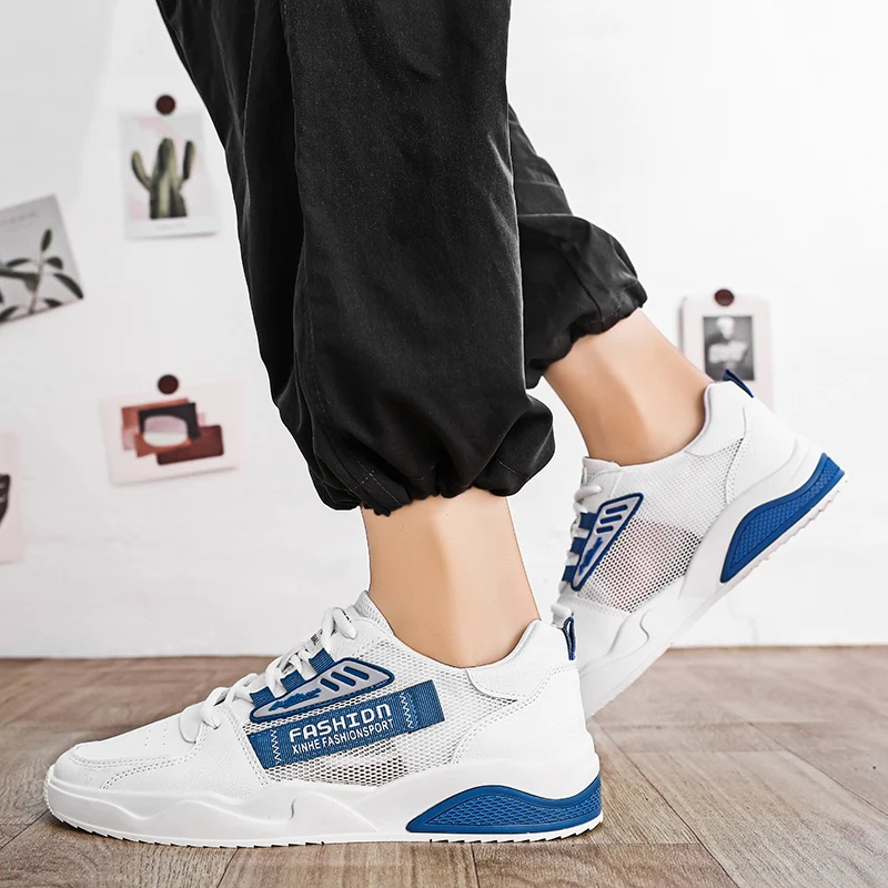 

Young Fashion Recreational Sports Shoes Soft Bottom Comfortable Anti Slip Fly Woven Men's Breathable Outdoor Work Running Shoes