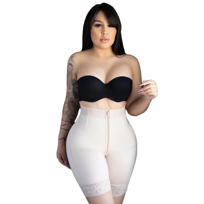Short Seamless Shapewear Best Shapewear For Dresses compression garment girdle crotchless bodysuit kim kardashian dress