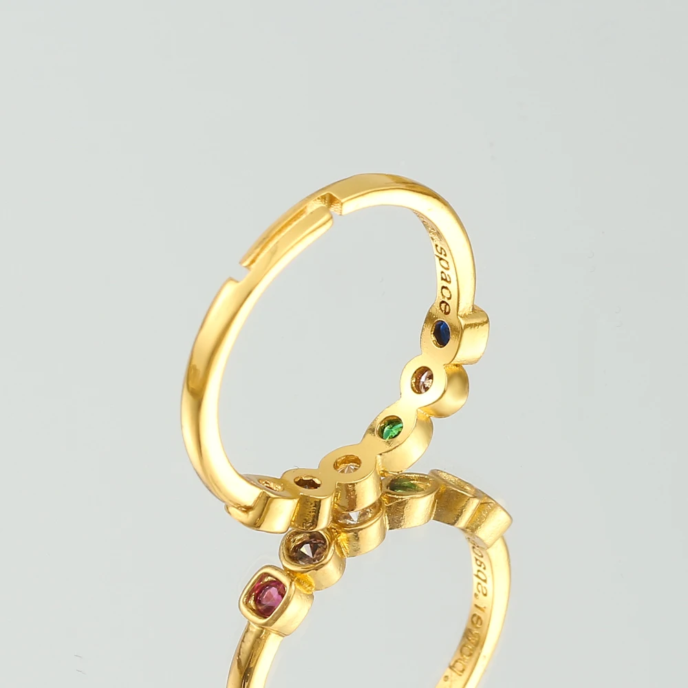 Кольцо с камнями Marvel Мстители танос Бесконечность встраиваемый Кристалл Золотой