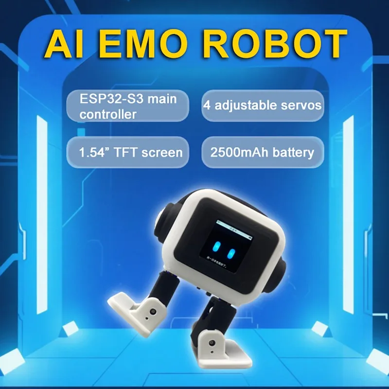 Интеллектуальный робот AI Communication Intelligent Robot ESP32-S3: Умный интерактивный робот для общения и танцев, настольный эмоциональный робот для детей, подарок (art.: 3920d7d129486) - 3920d7d129486