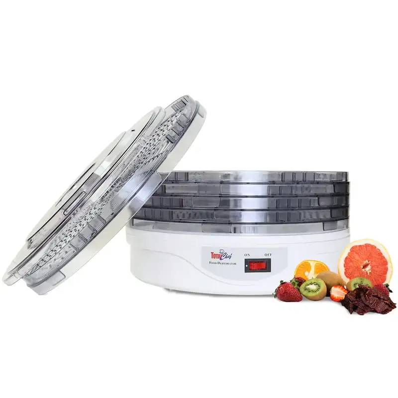 

Countertop Food Dehydrator 5 Trays Superior Air Flow Design for Fruit Snacks Jerky Meat Vegetables Herbs Dog Treats Foo