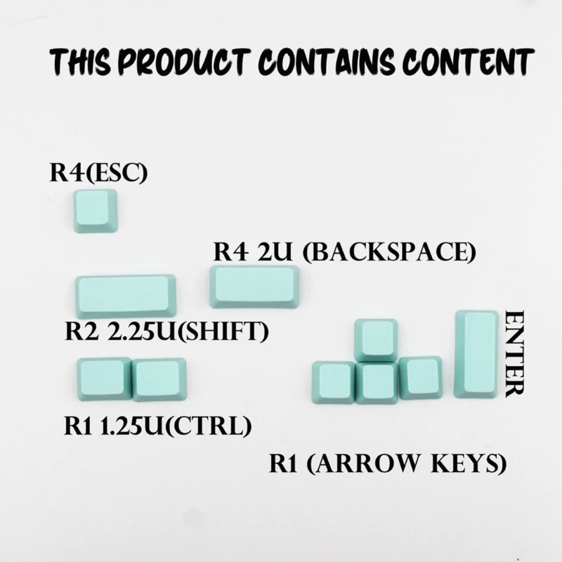 Набор красочных колпачков для механических клавиатур 10 шт. уникальный