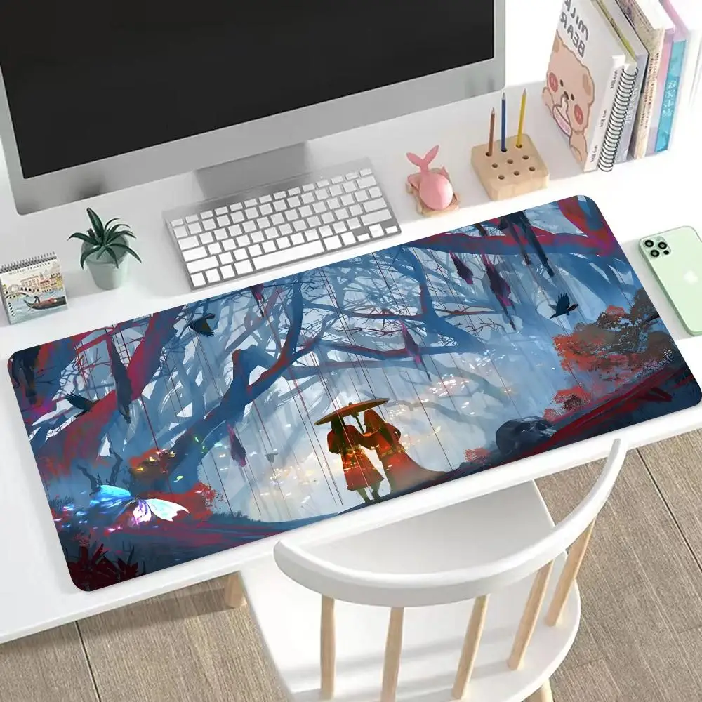Коврик для мыши Tian Guan Ci Fu XXL, игровой коврик для клавиатуры, аксессуары для геймеров, большой коврик для компьютерного стола, коврик для мыши в стиле манга (art.: 3920daf2db8de) - 3920daf2db8de