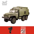 116 2,4G 6WD автомобиль с дистанционным управлением военный грузовик Rock Track автомобиль управления и связи детская игрушка подарок