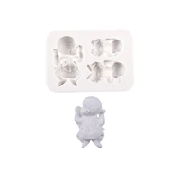 3d baby cake mold sleep silicone molds chocolate candy molds fondant cake decorating tools diy handmade soap pastry baking mold
