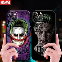 marvel bat man joker clown for apple iphone 13 12 11 pro 12 13 mini x xr xs max se 6 6s 7 8 plus phone case soft tpu carcasa