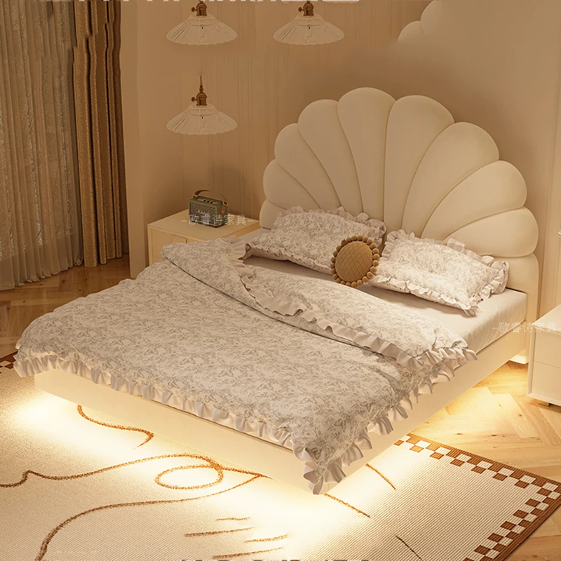 Белая деревянная Европейская двойная Роскошная Высококачественная