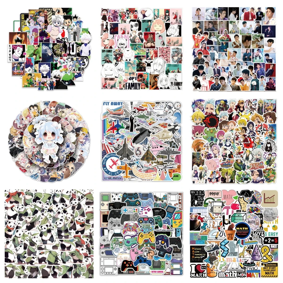 10/30/50 шт. наклейка с героями мультфильмов панды граффити iPad багажный стол ноутбук