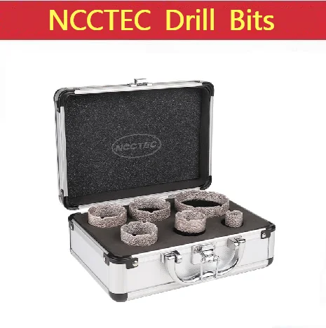 [M14 6pcs/Set] Diamond Vacuum Brazed Core Drill Bits Kit |20 35 40 38/45 50 68mm Hole Saw Cutter Crowns Drilling Granite Ceramic
