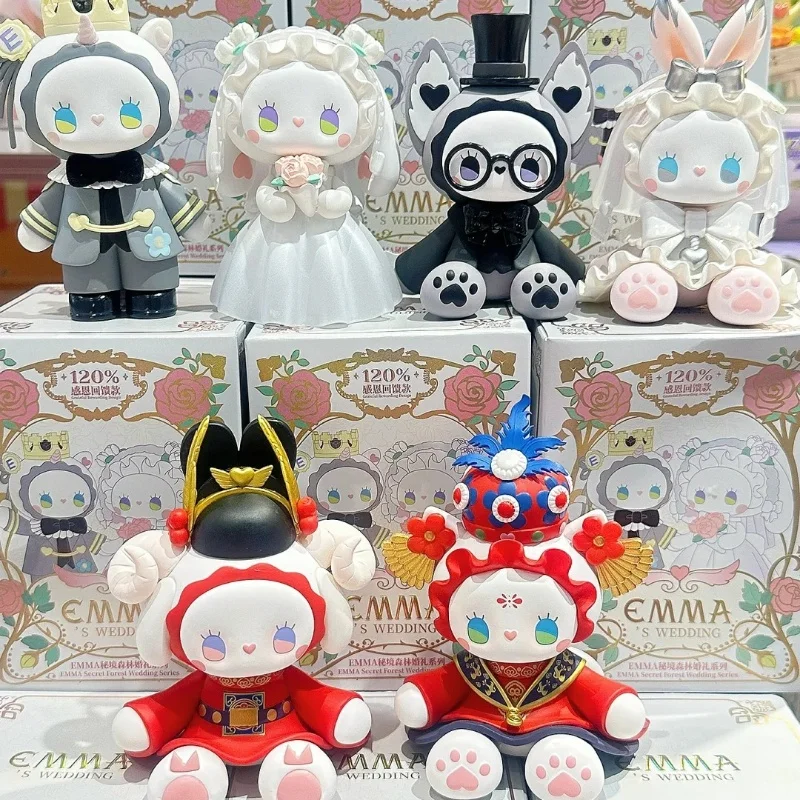 Emma Secret Forest Wedding Series Blind Box Kawaii Collectible Desk Cute Doll Decor Models Figurine As Gifts For Friends