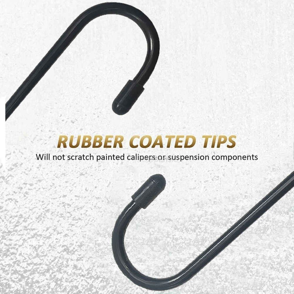 

Rubber Tips Brake Caliper Hooks Yellow Powder Coated Robust Wheel Bearings Tips Tool Not Easy To Break Durable