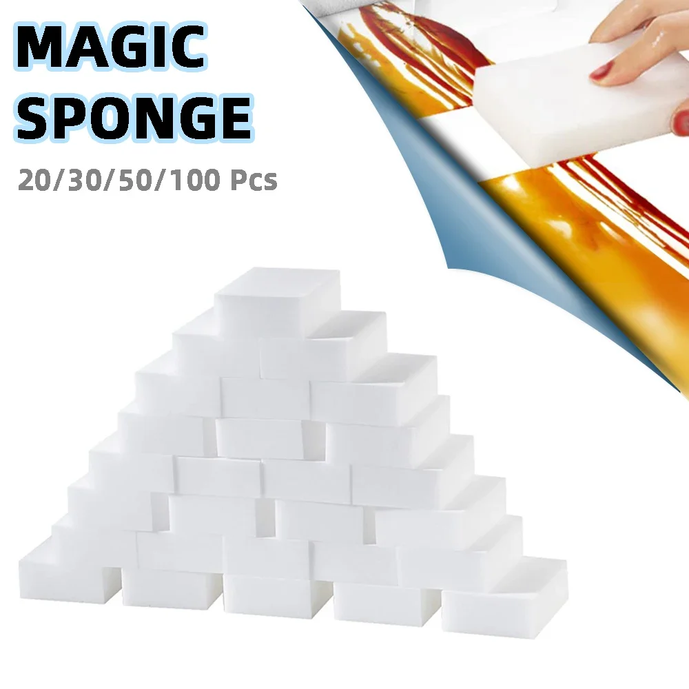 

100 Dishwashing Washcloths Pcs 50 Washing Sponge Sponges Pcs Kitchen Melamine Magic Dishes Sponges Magic Melamine Pieces For 100