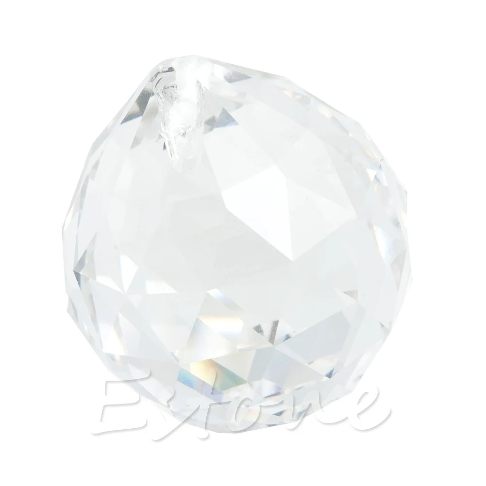1 прозрачный кристалл фэн-шуй ламповый шар призма Радужный Ловец Солнца