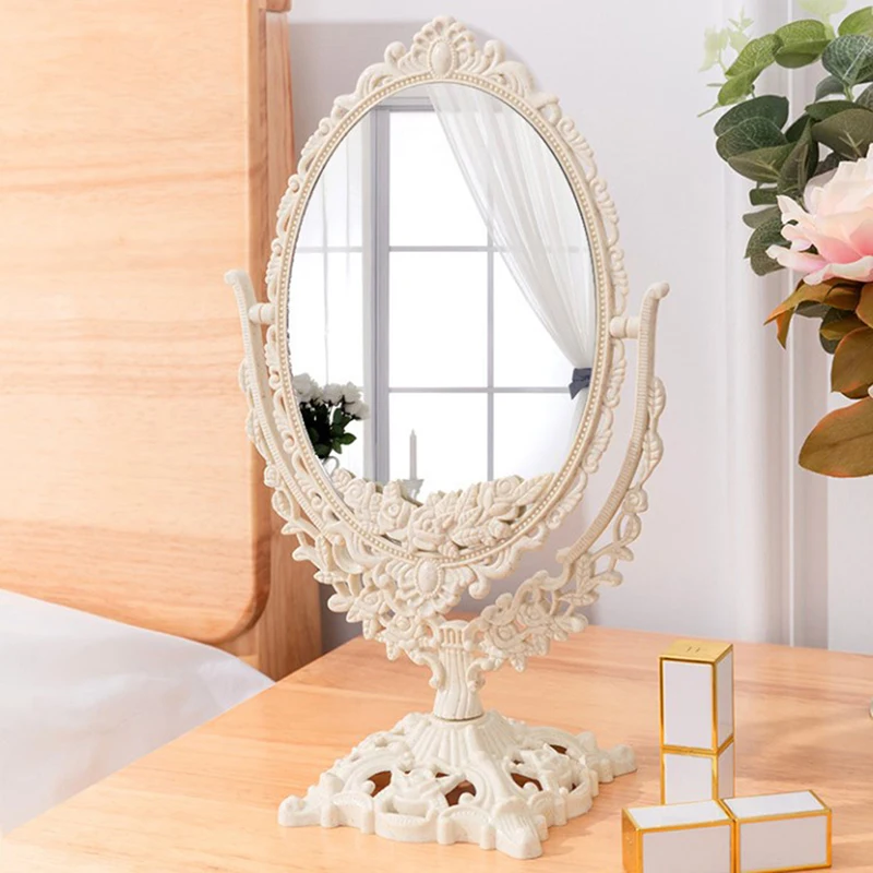 

Nordic Makeup Mirror Ins Vintage Decorative Mirror Plastic Cosmetic Mirror Room Home Decor Espejos Decorativos Beauty Tools