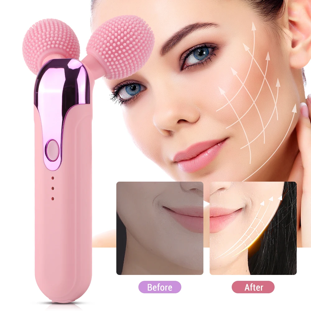 

Electric Facial Massage Cleansing Roller Beauty Bar Vibrating Facial Roller Massager Anti-Wrinkle Device Face Lift Slimming Tool