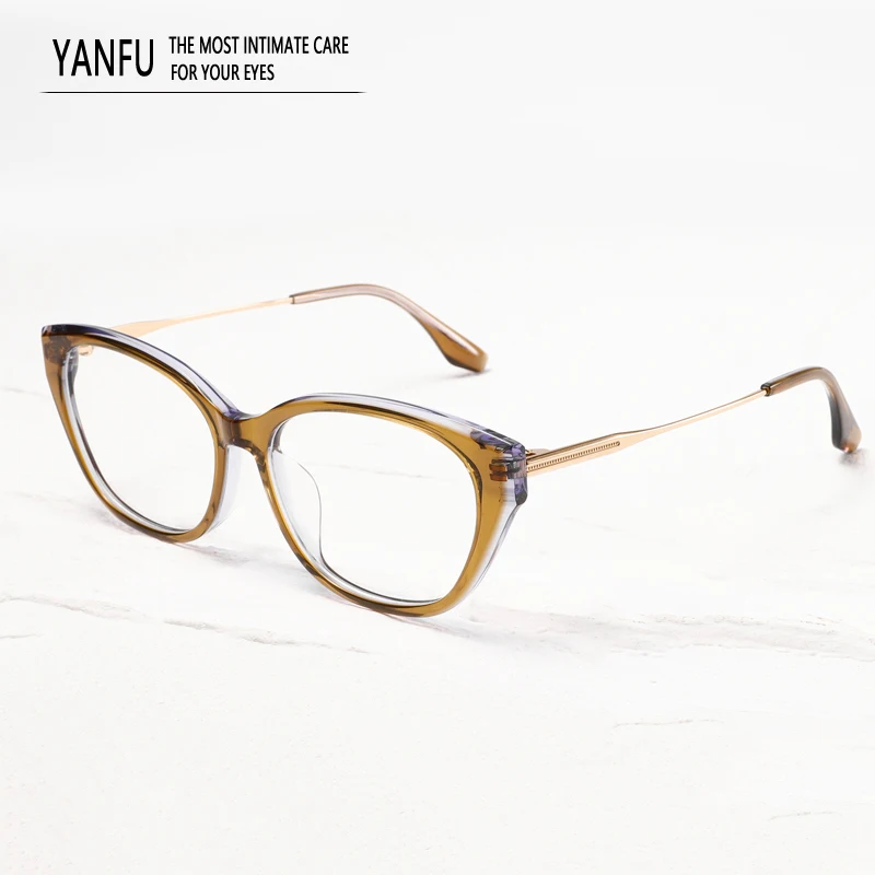 Оправа для очков кошачий глаз мужчин и женщин винтажные оптические аксессуары в