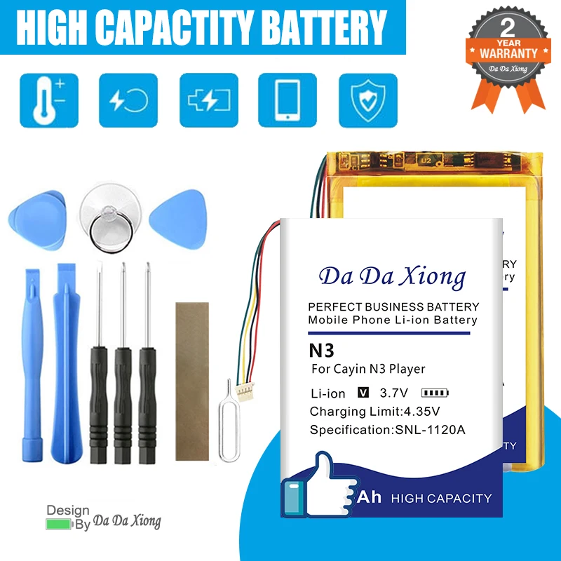CayinC5 CayinN5B CayinN6II CayinN3 Cayini5 CayinN5A Сменный аккумулятор для Cayin N3 i5 C5 N5 A B N6 N6II плеер с ЦАП + инструмент