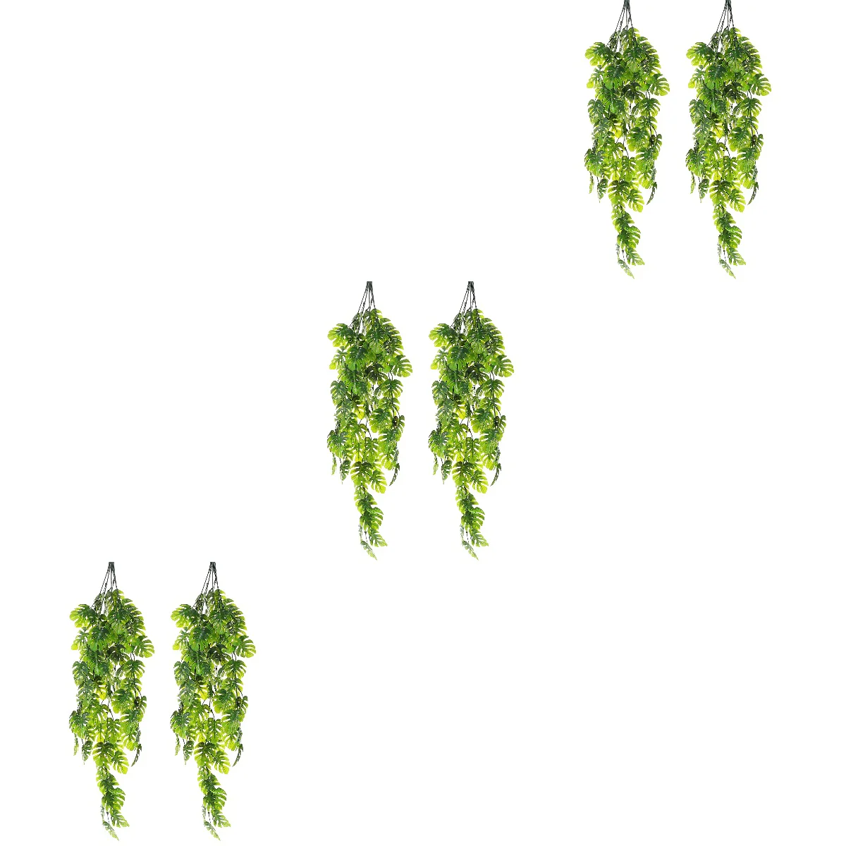 

Hanging Leaf Vine Monsterafaux Fake Wallwedding Decoration Weeping Artificial Vines Garland Palm Leaves Ivy Simulated Decor