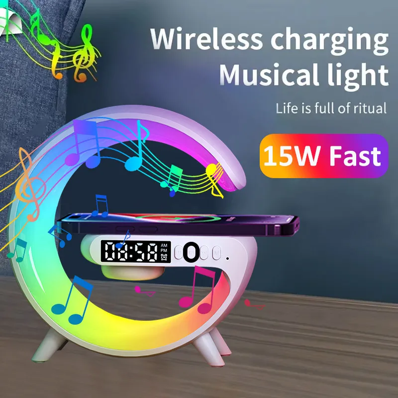 

RGB Беспроводной ночник-колонка для телефона