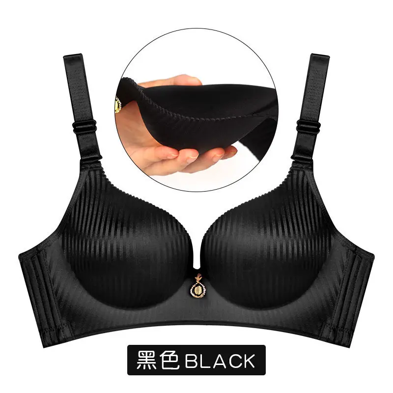

Super Push Up Thickened 6cm Women Sexy Bra Small Chest Adjustable Bread Cup Bra Top Girl's Wireless Comfortable Underwear
