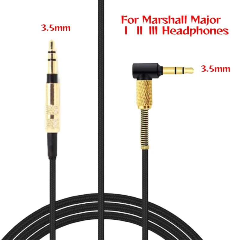 

3.5mm to 3.5mm Earphone Cable for II 2 3 Headset Cord Wear resistant Headset Nylon Braided Cord Wire 150cm/59.1in