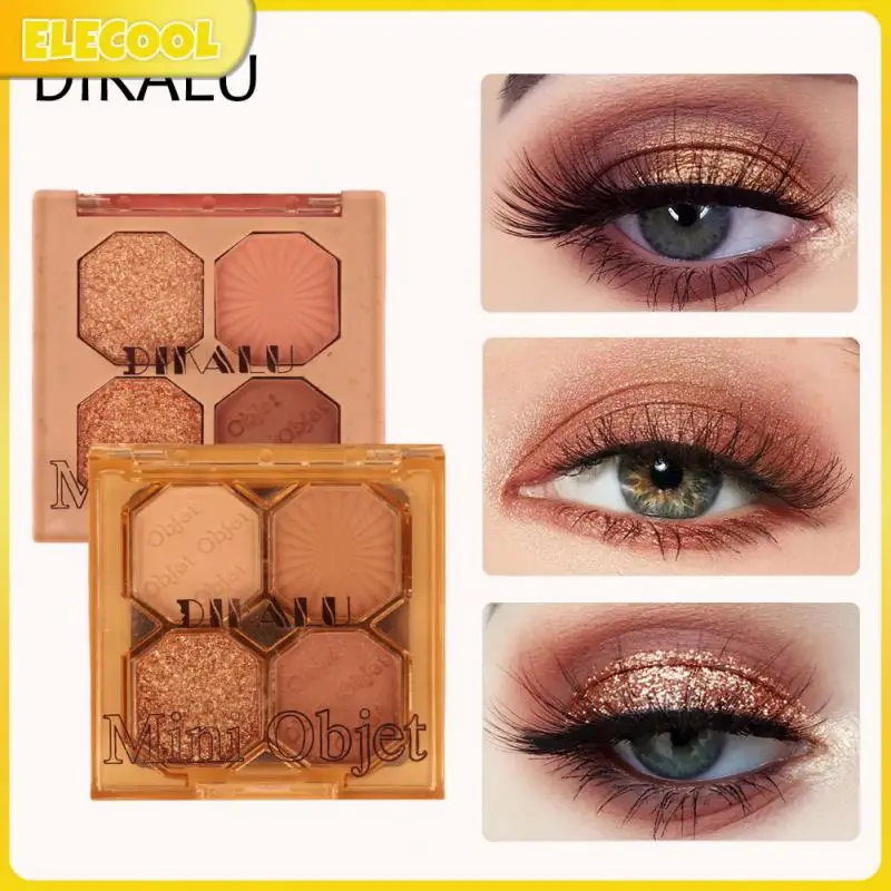 

Earth Color Rose Eyeshadow Glitter Matte Eyeshadow 1pcs Shimmer Shiny Sequins Pigments 4 Color Eye Shadow Palette Eyes Makeup