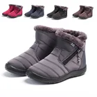 Женские ботинки 2021, модные водонепроницаемые зимние ботинки, женская зимняя обувь, Повседневные Легкие ботильоны, женские теплые зимние ботинки