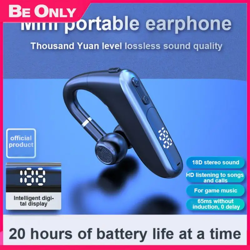 

Portable Noise Reduction Wireless bluetooth-compatible Earphone Ergonomic Hanging Earphone For Sports/business/study Ultralight