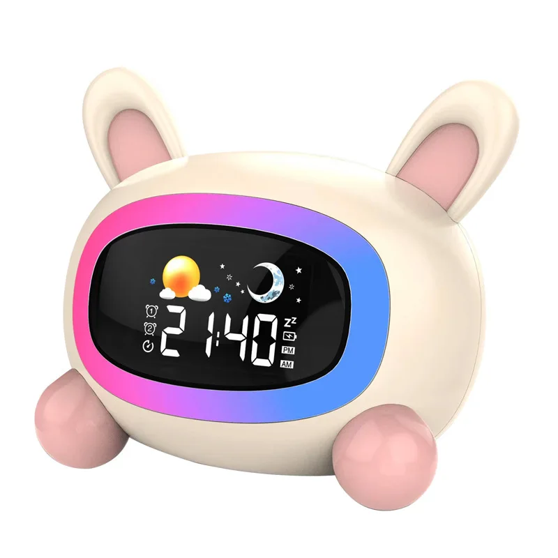 

Alarm Clock for Kids Ok to Wake Children with Sleep Training and Sound Machine Birthday Gift for Boy Girls