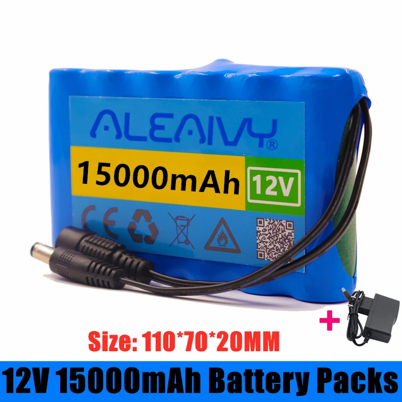 

Origin 18650 Li-Ion Battery Portable Rechargeable Battery DC 12 V 12.6 V 15000mAh Battery/12.6V Battery Pack with 12v Charger