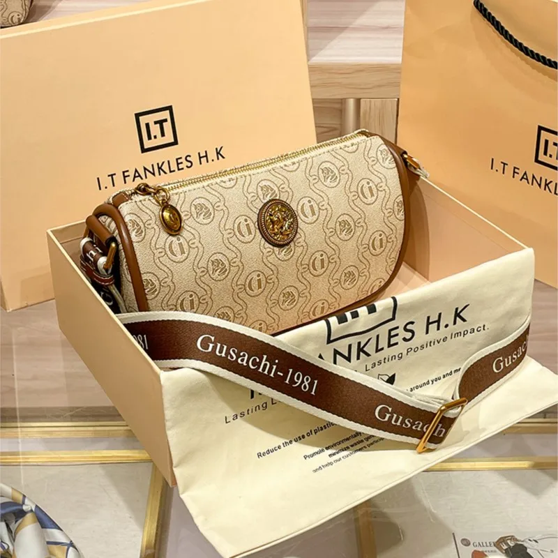 Женская сумка из натуральной кожи для подмышек новинка 2024 дизайнерская