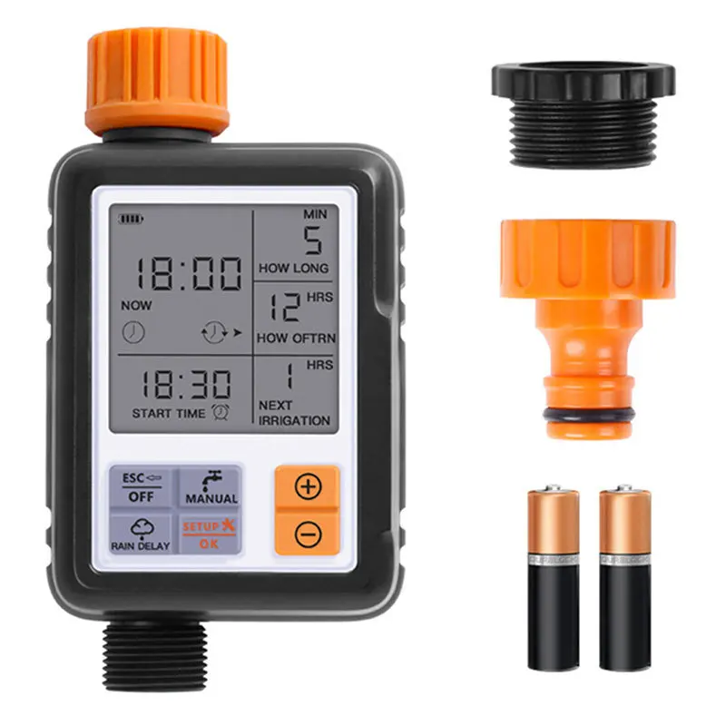 

Таймер полива сада программируемый с ЖК-экраном