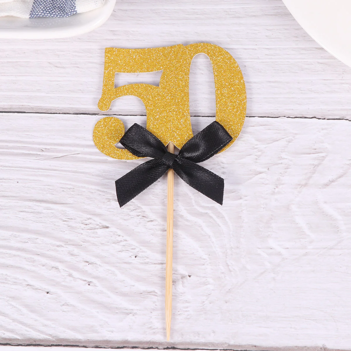 

Birthday 80Th Cupcake Topper Cake Picks 50Th Decorations Party Anniversary Photo Decor Booth Props Stick Favors Supplies Happy